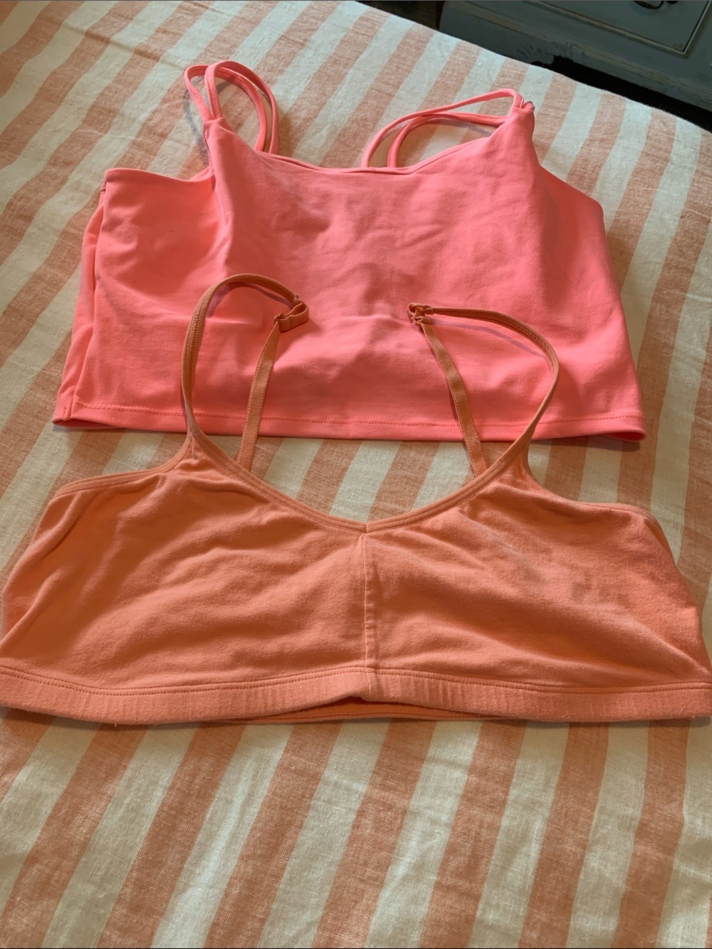 2 Peach Sports Bras Size XL